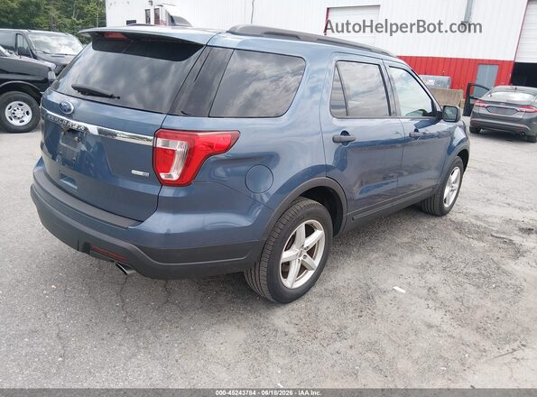 1FM5K8BH5JGC45317 2018 FORD EXPLORER Blue Задня права чверть
