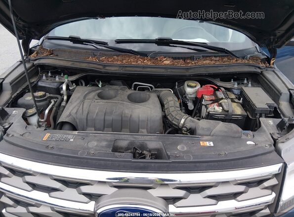 1FM5K8BH5JGC45317 2018 FORD EXPLORER Blue Вид ззаду
