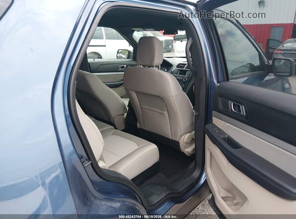 1FM5K8BH5JGC45317 2018 FORD EXPLORER Blue Вид наклейки з VIN-кодом