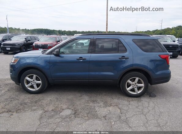 1FM5K8BH5JGC45317 2018 FORD EXPLORER Blue 