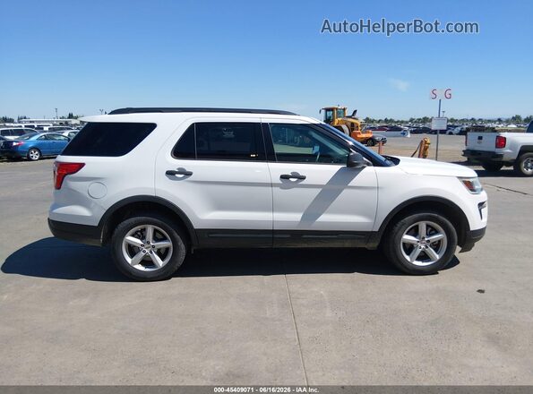 1FM5K8BH6JGC45214 2018 FORD EXPLORER White უკანა სალონის ხედი