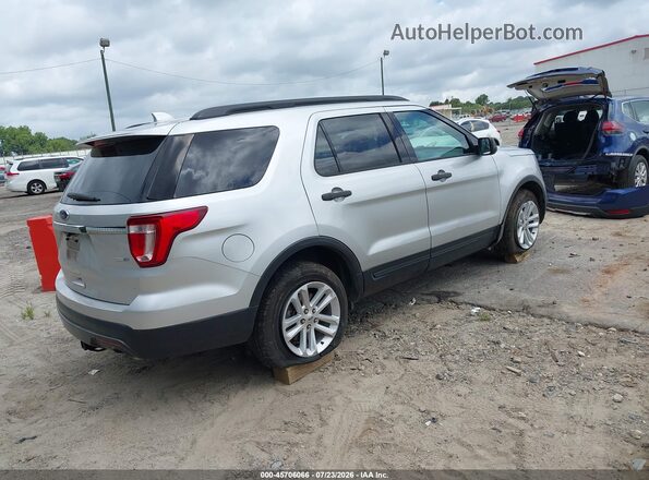 1FM5K8BH7GGC63438 2016 FORD EXPLORER Silver Rear right