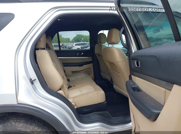 1FM5K8BH7GGC63438 2016 FORD EXPLORER Silver VIN sticker view