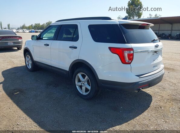 1FM5K8BH7JGC45299 2018 FORD EXPLORER White Rear left