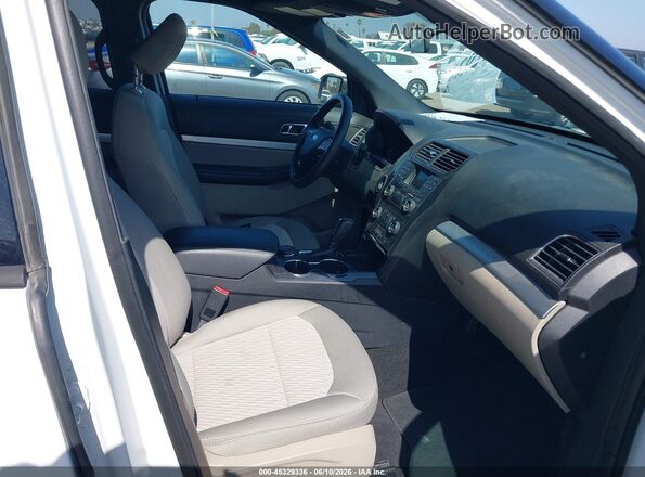1FM5K8BH7JGC45299 2018 FORD EXPLORER White Front interior view