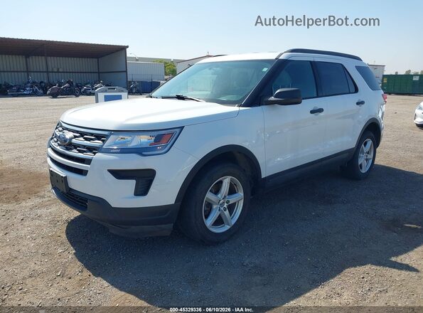 1FM5K8BH7JGC45299 2018 FORD EXPLORER White Front left