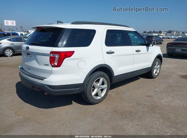 1FM5K8BH7JGC45299 2018 FORD EXPLORER White Rear right