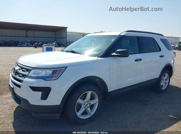 1FM5K8BH7JGC45299 2018 FORD EXPLORER White Front view