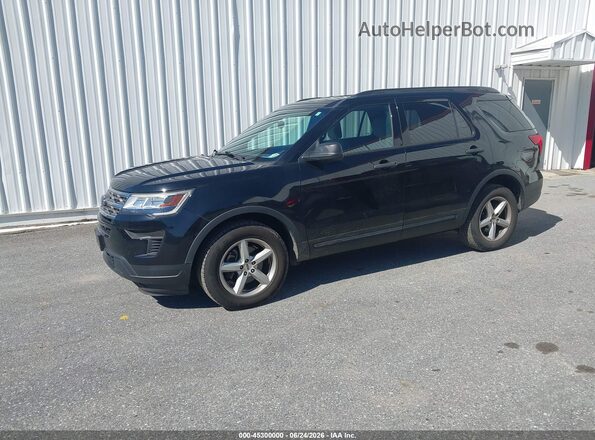 1FM5K8BH8JGC45313 2018 FORD EXPLORER Black Передня ліва чверть