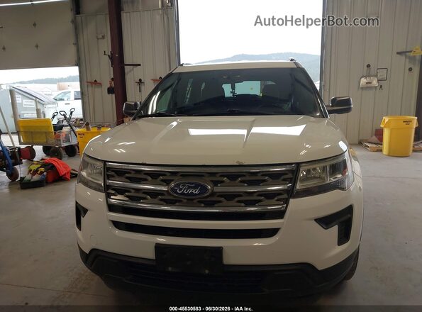 1FM5K8BHXJGC45233 2018 FORD EXPLORER White Vista del cuadro de instrumentos