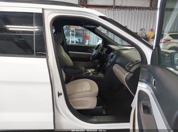 1FM5K8BHXJGC45233 2018 FORD EXPLORER White Vista interior delantera