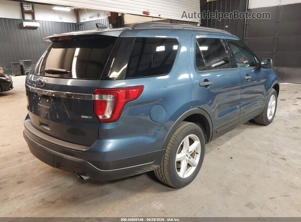 1FM5K8BHXJGC45443 2018 FORD EXPLORER Blue Tył prawy