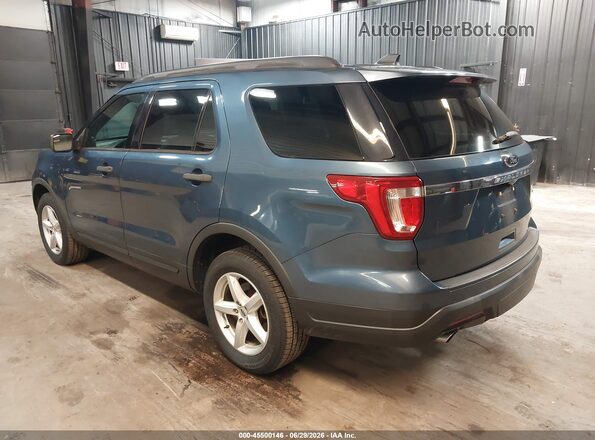 1FM5K8BHXJGC45443 2018 FORD EXPLORER Blue Tył lewy
