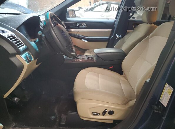 1FM5K8D80GGA36668 2016 FORD EXPLORER Blue წინა სალონის ხედი