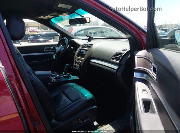 1FM5K8D80GGA38419 2016 FORD EXPLORER Red Front interior view