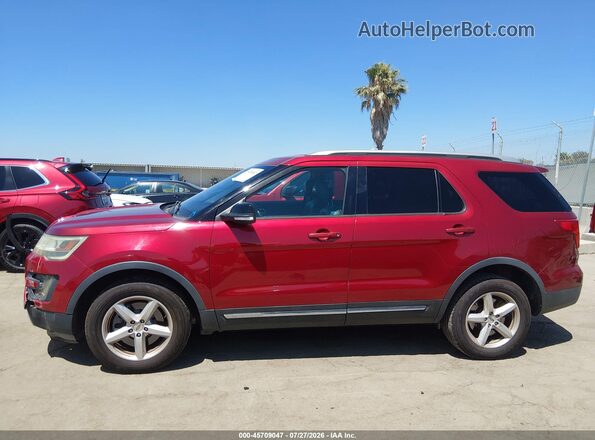 1FM5K8D80GGA38419 2016 FORD EXPLORER Red Rear interior view