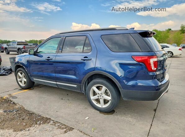1FM5K8D80GGC86525 2016 FORD EXPLORER Blue Задня ліва чверть