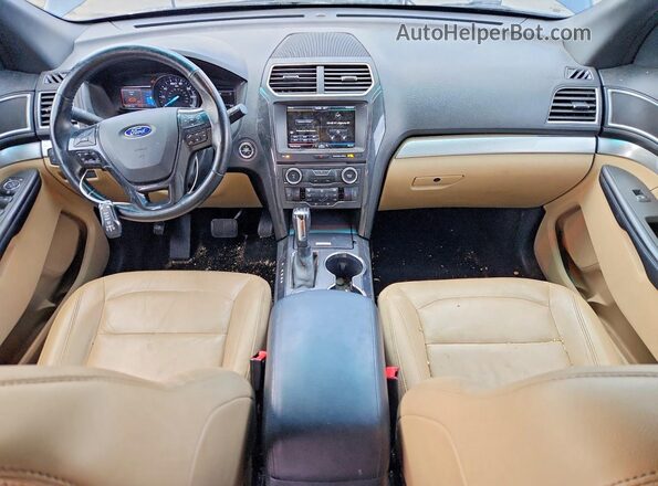 1FM5K8D80GGC86525 2016 FORD EXPLORER Blue Вид панелі приладів