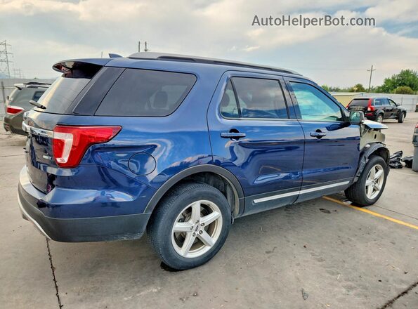 1FM5K8D80GGC86525 2016 FORD EXPLORER Blue Задня права чверть