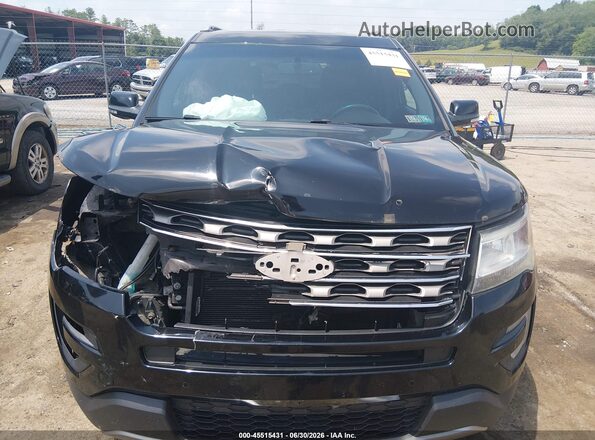 1FM5K8D80GGC94706 2016 FORD EXPLORER Black Widok zestawu wskaźników