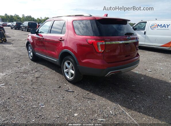 1FM5K8D80GGC98285 2016 FORD EXPLORER Red უკანა მარცხენა