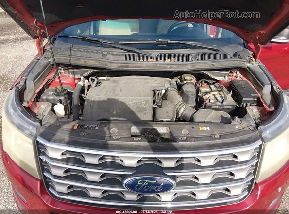 1FM5K8D80GGC98285 2016 FORD EXPLORER Red უკანა ხედი