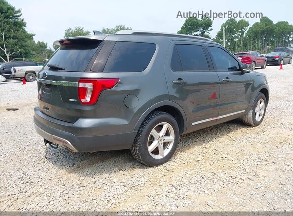 1FM5K8D80GGD06269 2016 FORD EXPLORER Gray Trasero derecho