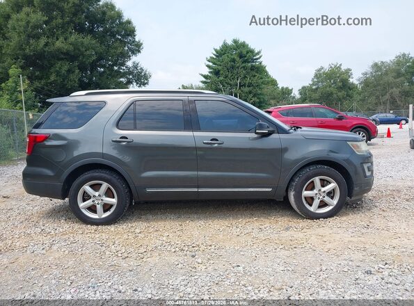 1FM5K8D80GGD06269 2016 FORD EXPLORER Gray Vista interior trasera