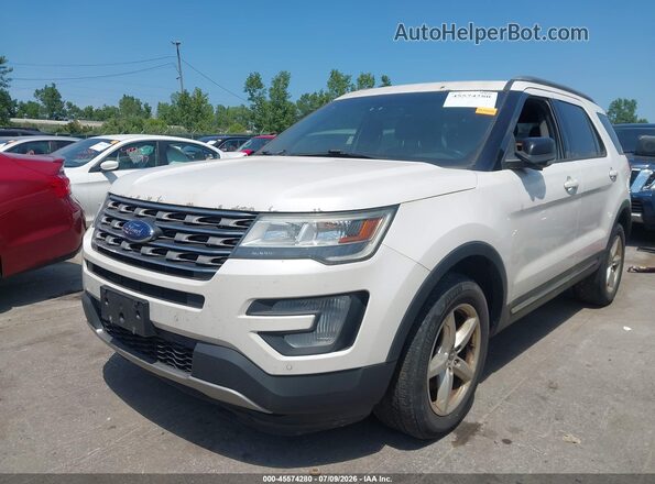 1FM5K8D80GGD11889 2016 FORD EXPLORER White Front left