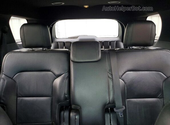 1FM5K8D80HGA26367 2017 FORD EXPLORER Blue Вид задніх сидінь
