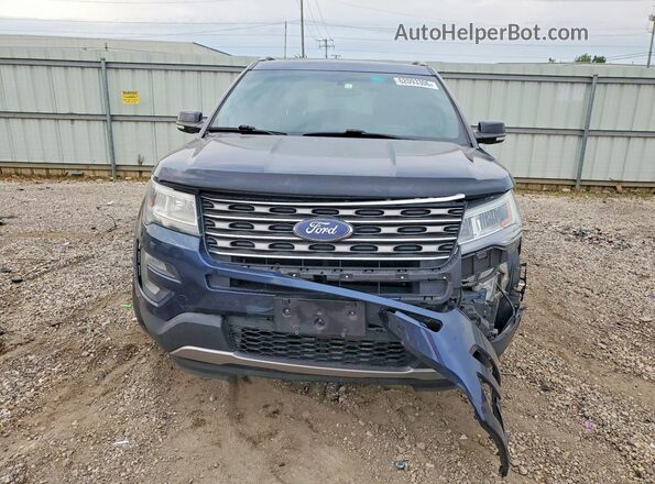 1FM5K8D80HGA26367 2017 FORD EXPLORER Blue Вид спереду