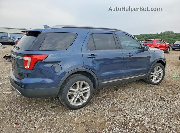 1FM5K8D80HGA26367 2017 FORD EXPLORER Blue Задня права чверть