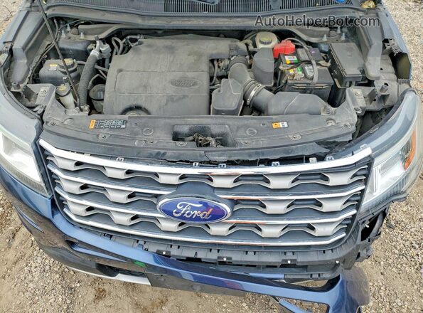 1FM5K8D80HGA26367 2017 FORD EXPLORER Blue Вид підкапотного простору