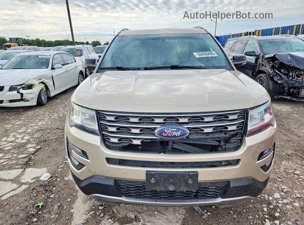 1FM5K8D80HGA42326 2017 FORD EXPLORER Gold Front view