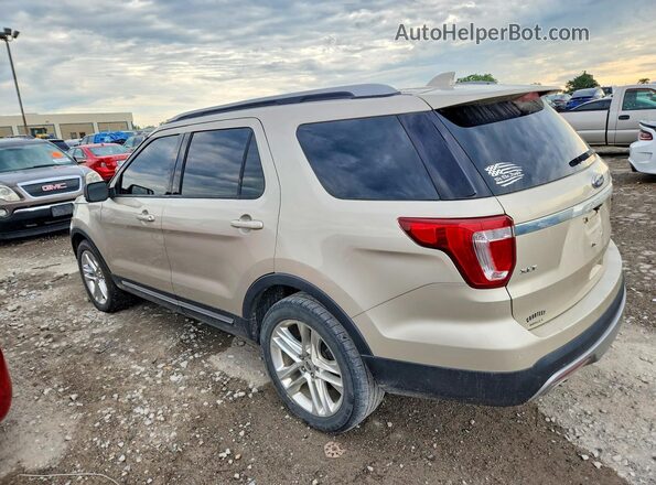 1FM5K8D80HGA42326 2017 FORD EXPLORER Gold Rear left
