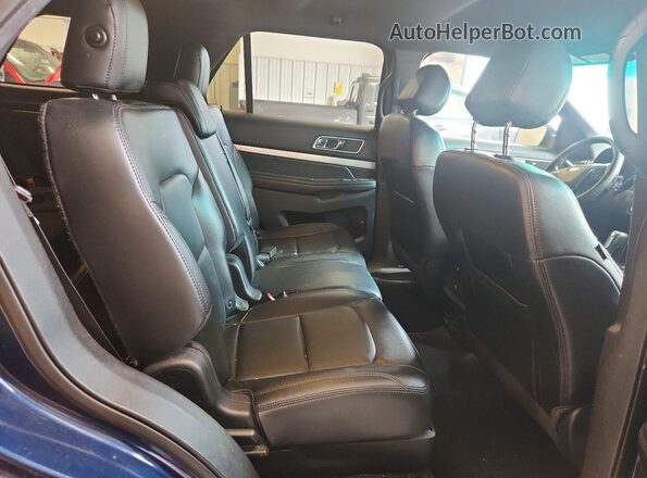 1FM5K8D80HGA74743 2017 FORD EXPLORER Blue უკანა სავარძლების ხედი