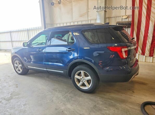 1FM5K8D80HGA74743 2017 FORD EXPLORER Blue უკანა მარცხენა
