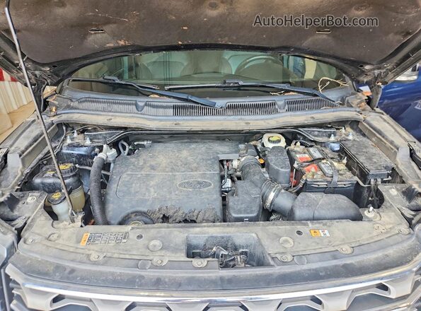 1FM5K8D80HGA74743 2017 FORD EXPLORER Blue უკანა სალონის ხედი