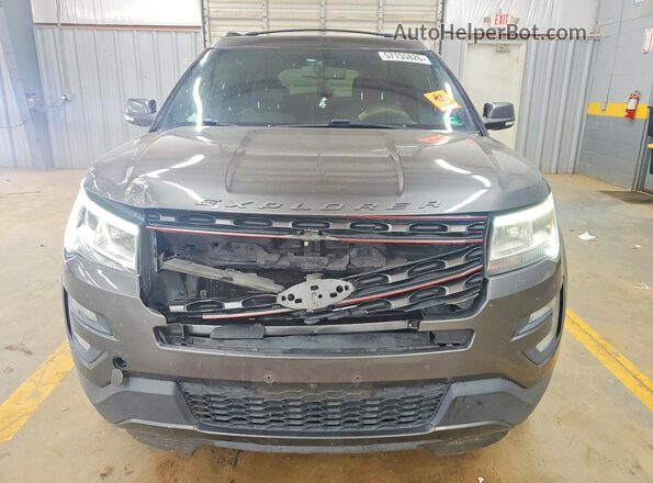 1FM5K8D80HGA83247 2017 FORD EXPLORER Gray Вид спереду