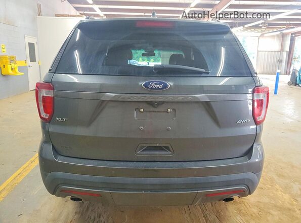 1FM5K8D80HGA83247 2017 FORD EXPLORER Gray Вид ззаду