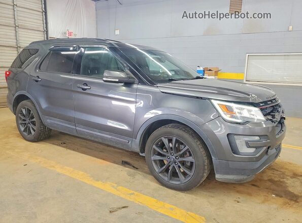 1FM5K8D80HGA83247 2017 FORD EXPLORER Gray Передня права чверть