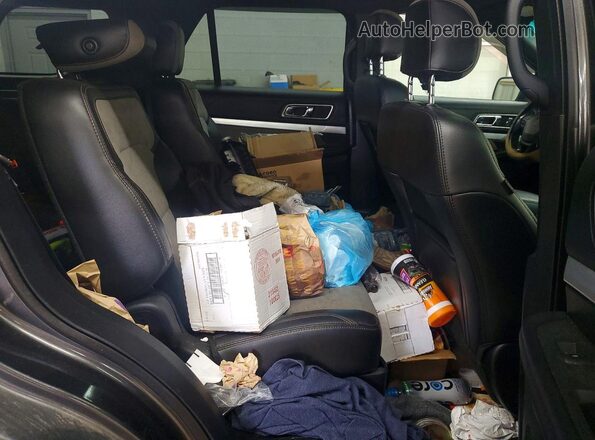 1FM5K8D80HGA83247 2017 FORD EXPLORER Gray Вид задньої частини салону