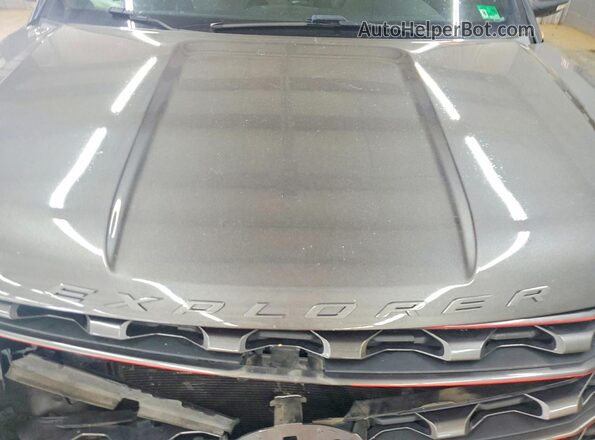 1FM5K8D80HGA83247 2017 FORD EXPLORER Gray Вид підкапотного простору
