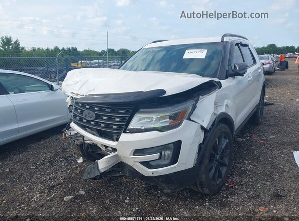 1FM5K8D80HGB84241 2017 FORD EXPLORER White Vista frontal