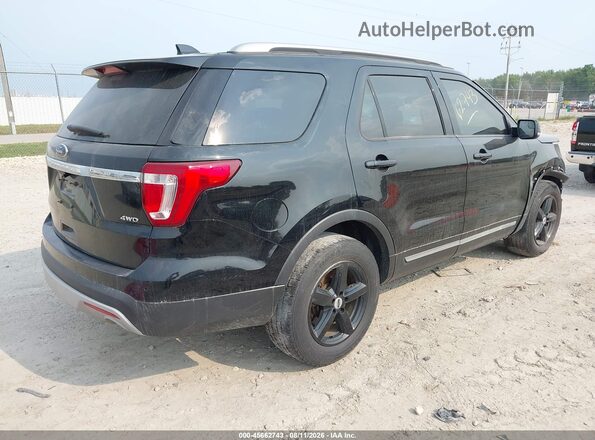 1FM5K8D80HGC12359 2017 FORD EXPLORER Black Trasero derecho