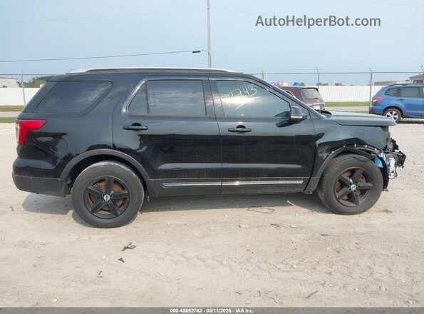 1FM5K8D80HGC12359 2017 FORD EXPLORER Black Vista interior trasera