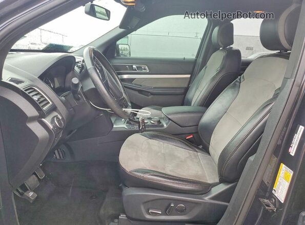 1FM5K8D80HGC46351 2017 FORD EXPLORER Blue Vista interior delantera