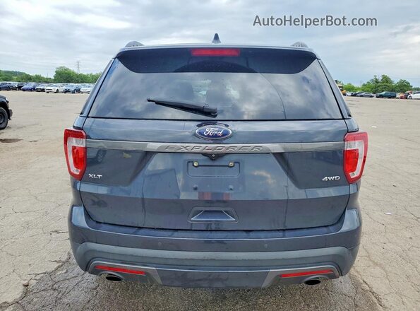1FM5K8D80HGC46351 2017 FORD EXPLORER Blue Vista trasera