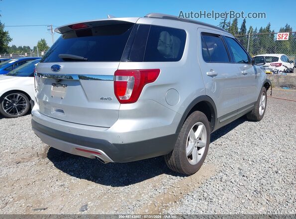 1FM5K8D80HGD17807 2017 FORD EXPLORER Серебряный Задняя правая четверть