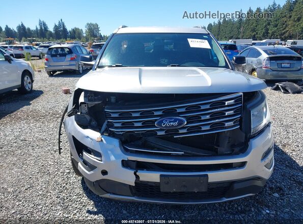 1FM5K8D80HGD17807 2017 FORD EXPLORER Серебряный Вид задней части салона